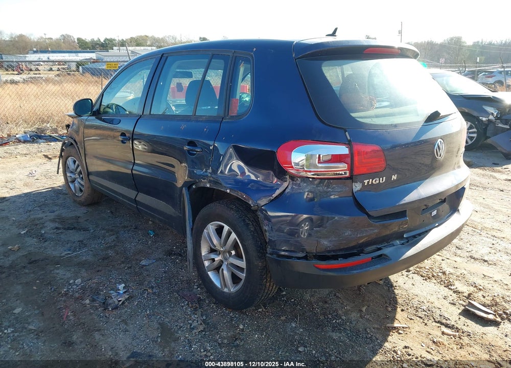 2013 VOLKSWAGEN TIGUAN S VIN: WVGAV3AX1DW624424