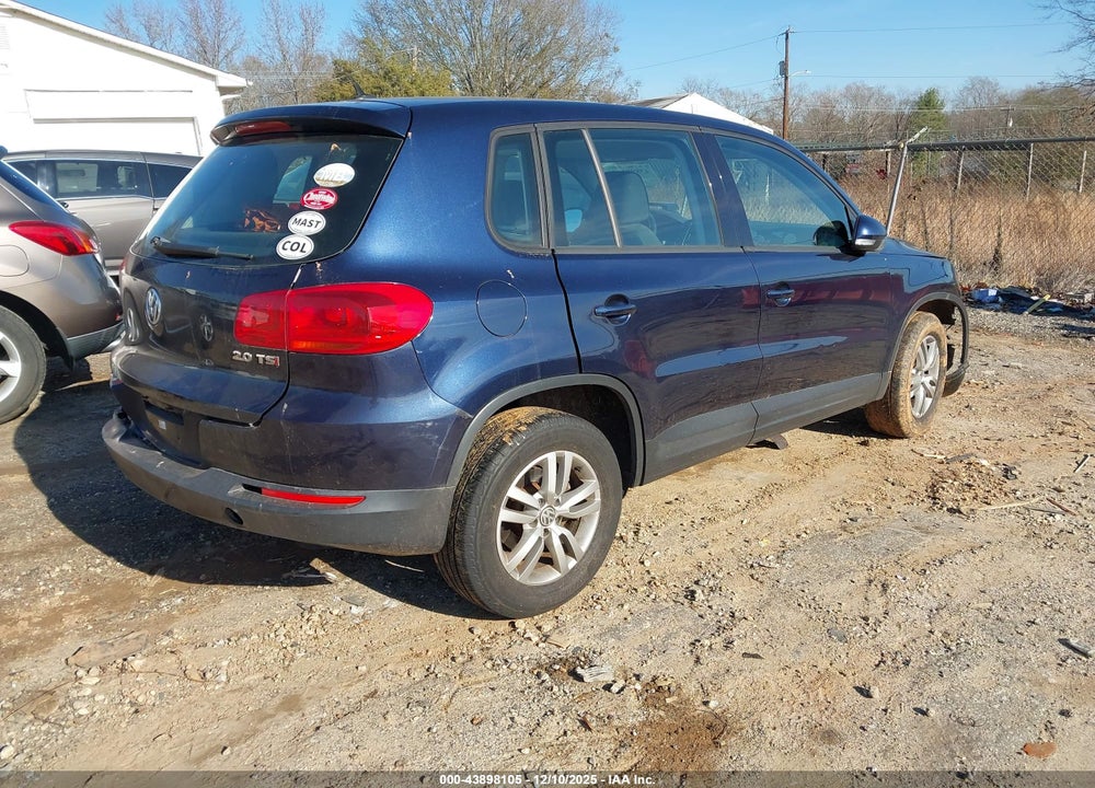 2013 VOLKSWAGEN TIGUAN S VIN: WVGAV3AX1DW624424