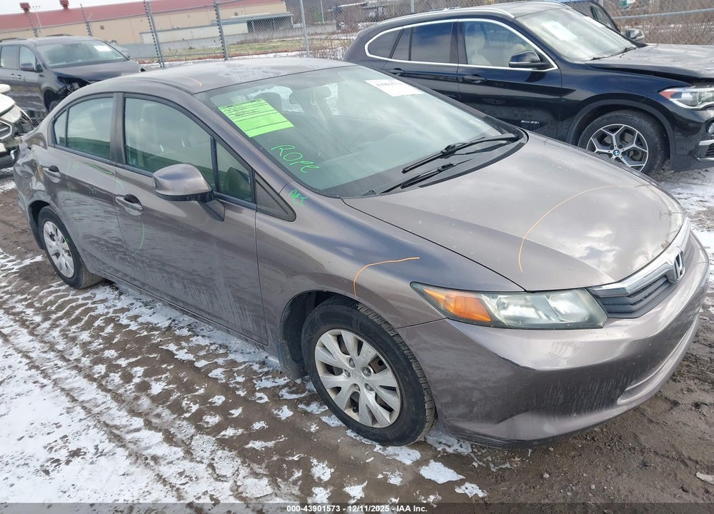 2012 HONDA CIVIC LX VIN: 2HGFB2F50CH539156