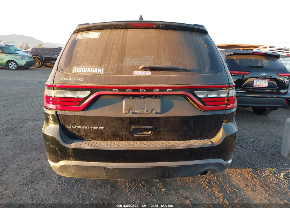 2015 DODGE DURANGO SXT VIN: 1C4RDHAGXFC111815