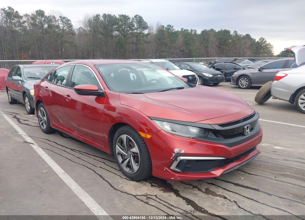2019 HONDA CIVIC LX VIN: 19XFC2F6XKE031596