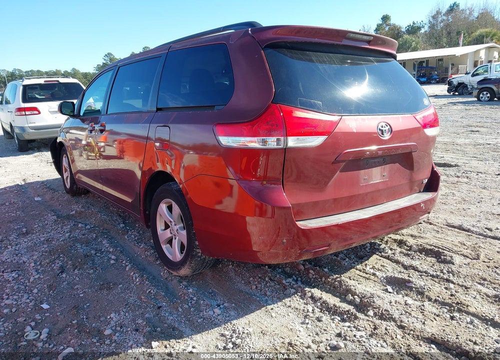 2012 TOYOTA SIENNA LE V6 8 PASSENGER VIN: 5TDKK3DC9CS234227