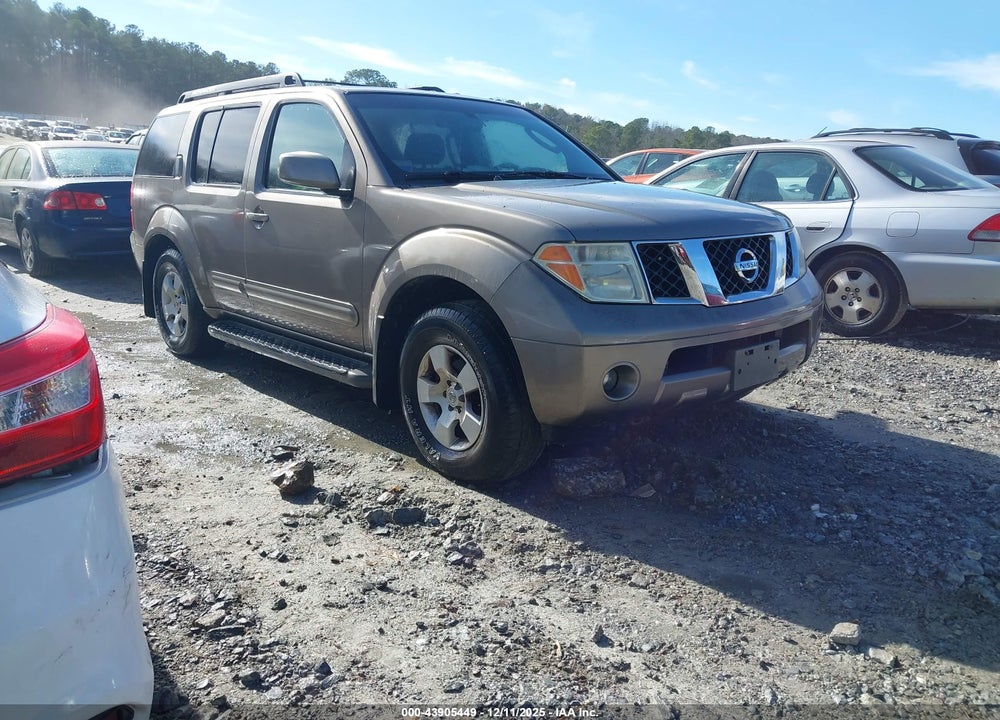 2006 NISSAN PATHFINDER SE VIN: 5N1AR18W56C656660
