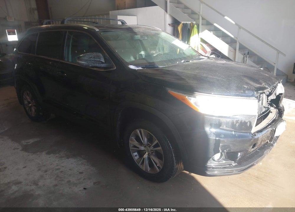2014 TOYOTA HIGHLANDER XLE V6 VIN: 5TDJKRFH1ES047574