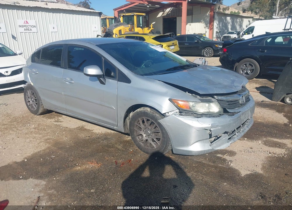 2012 HONDA CIVIC LX VIN: 19XFB2F59CE368742