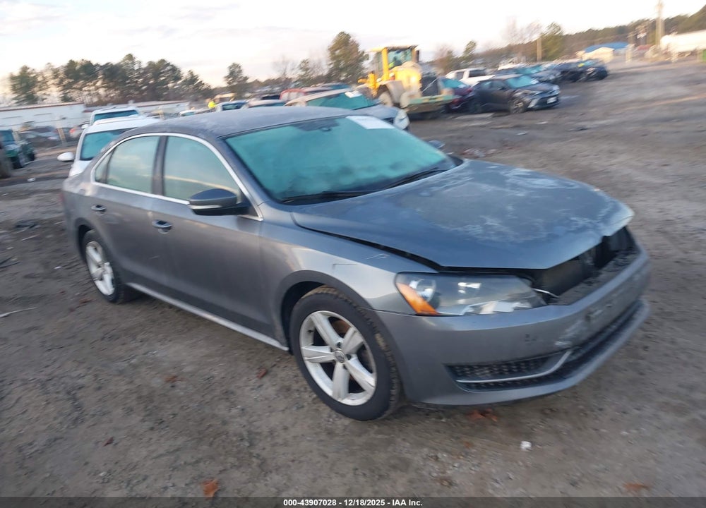 2013 VOLKSWAGEN PASSAT 2.5L SE VIN: 1VWBP7A31DC037386