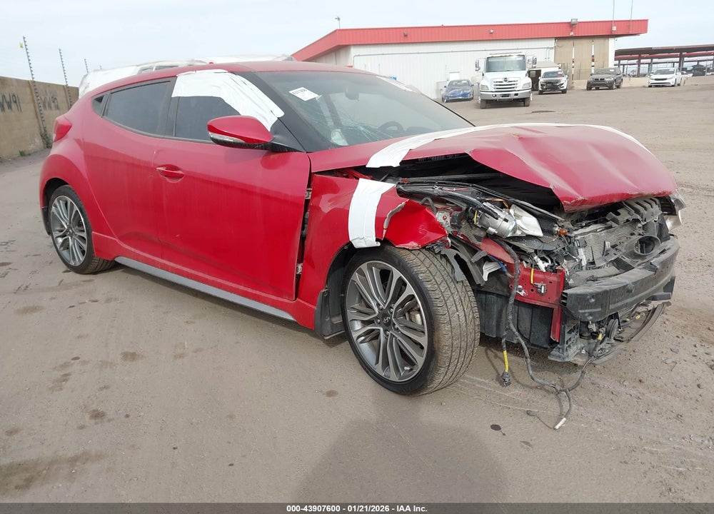 2016 HYUNDAI VELOSTER TURBO VIN: KMHTC6AE1GU291219