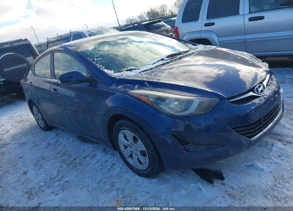 2016 HYUNDAI ELANTRA SE VIN: 5NPDH4AE8GH745281