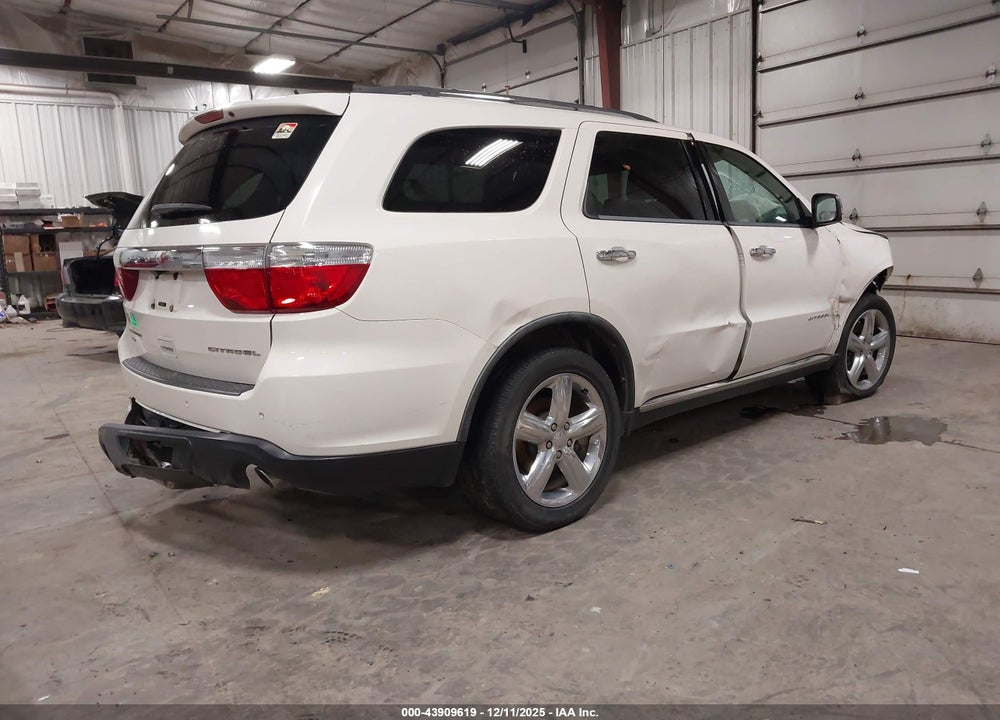 2012 DODGE DURANGO CITADEL VIN: 1C4SDJET3CC130654