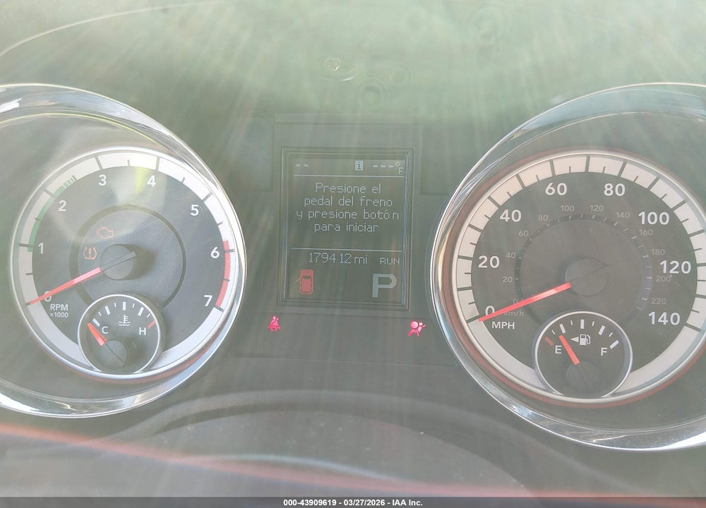 2012 DODGE DURANGO CITADEL VIN: 1C4SDJET3CC130654