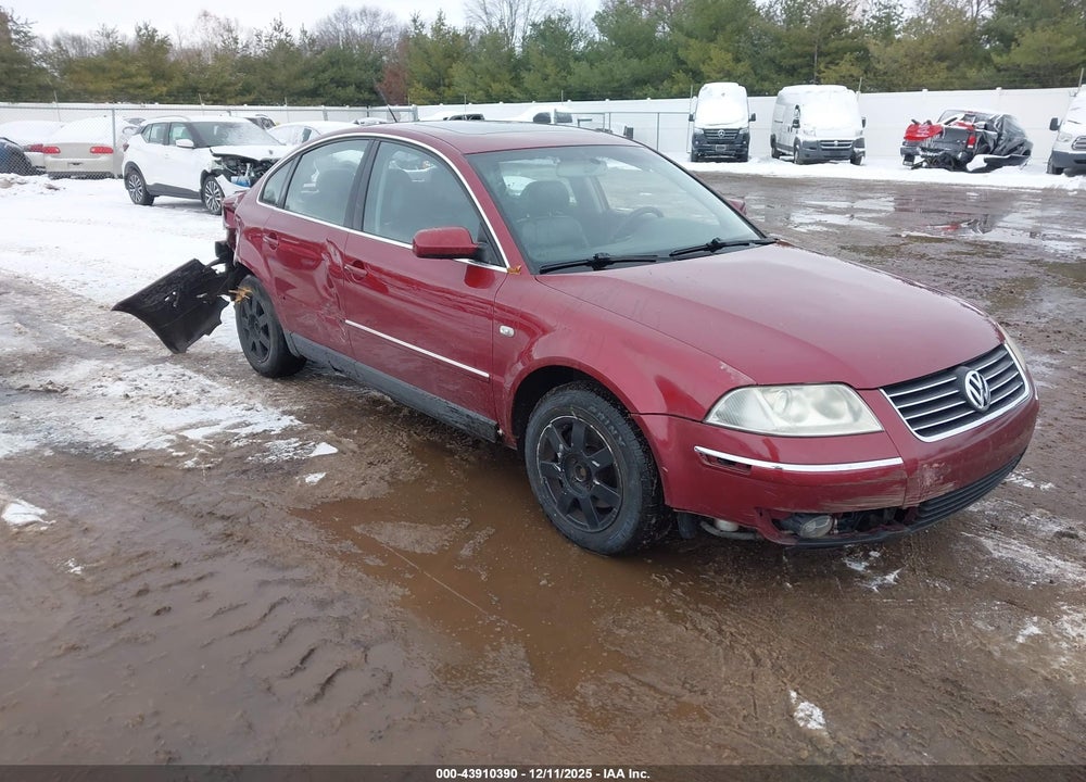 2003 VOLKSWAGEN PASSAT GLX VIN: WVWRH63B63P036111