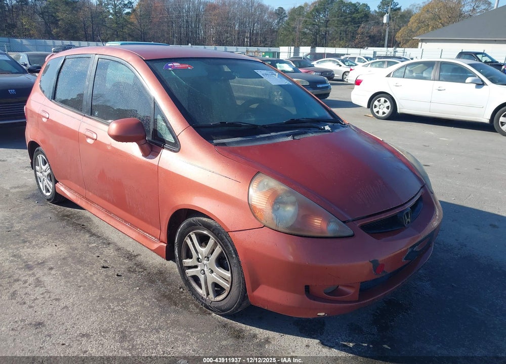 2007 HONDA FIT SPORT VIN: JHMGD38667S043509