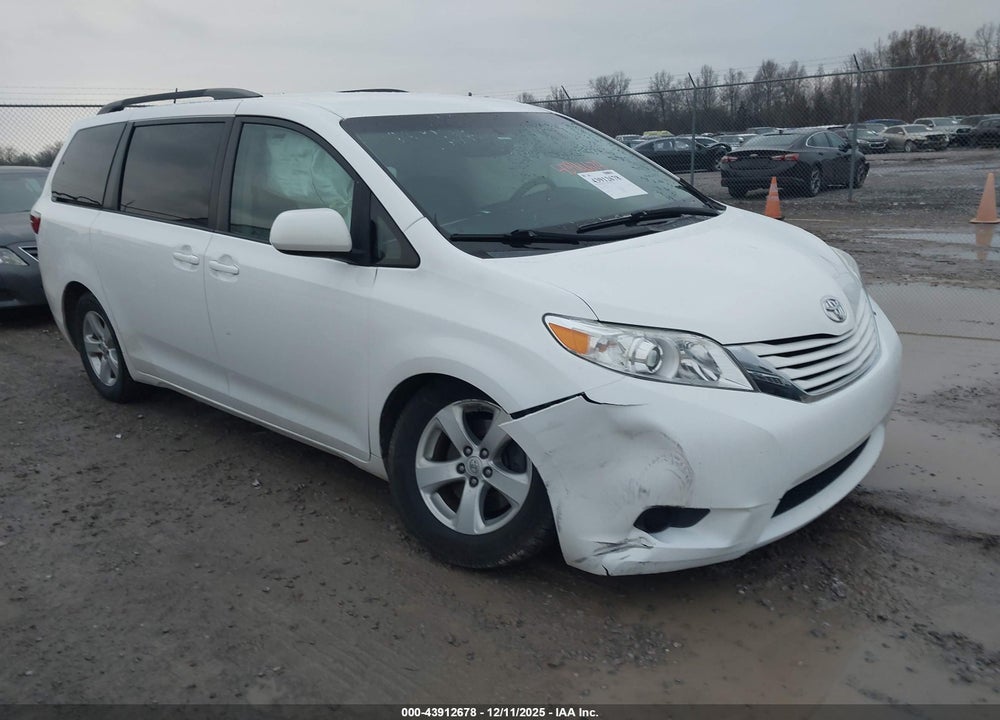 2016 TOYOTA SIENNA LE 8 PASSENGER VIN: 5TDKK3DC4GS715895
