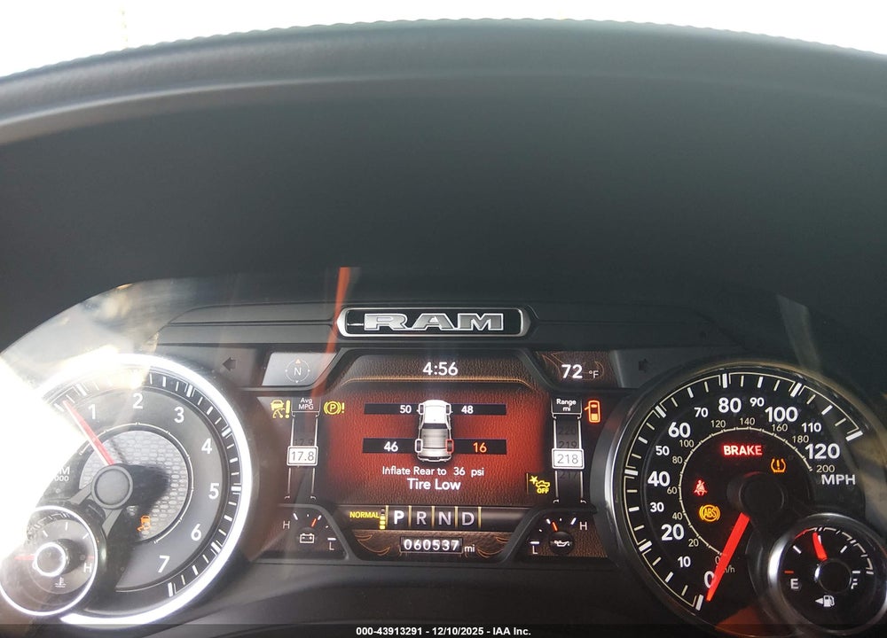 2021 RAM 1500 LAIE  4X4 5'7 BOX VIN: 1C6SRFJT2MN579602