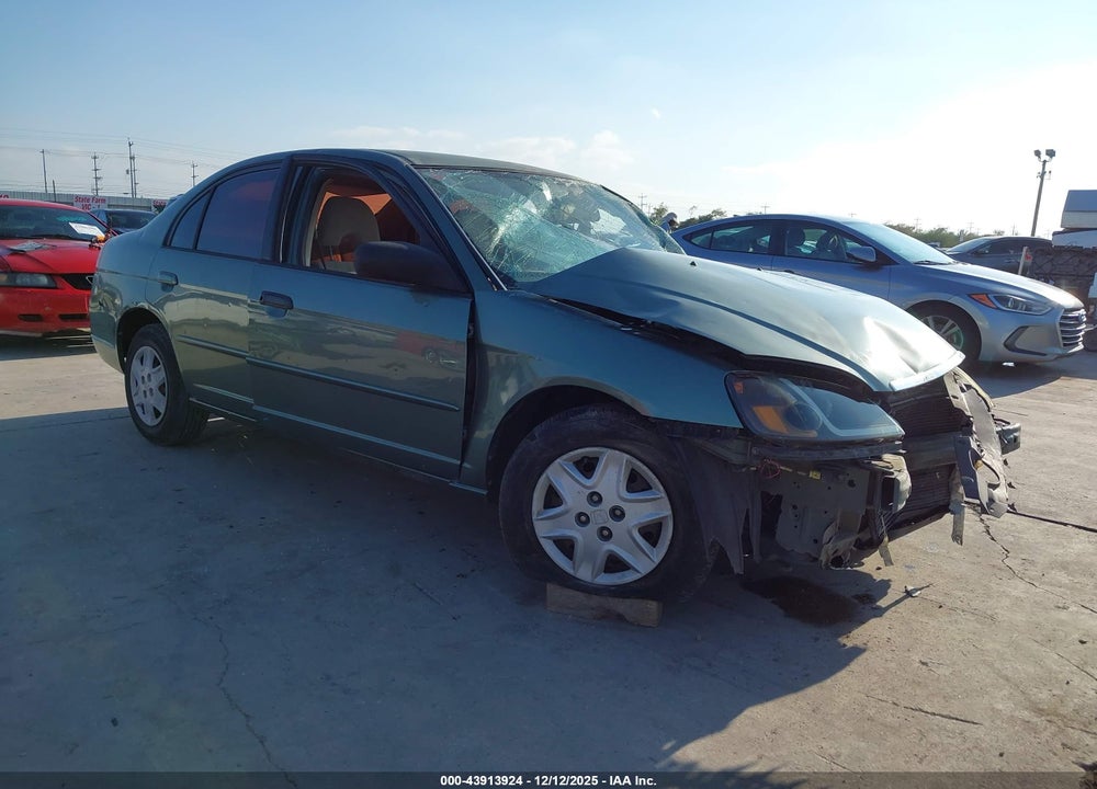 2003 HONDA CIVIC LX VIN: 2HGES16533H567345