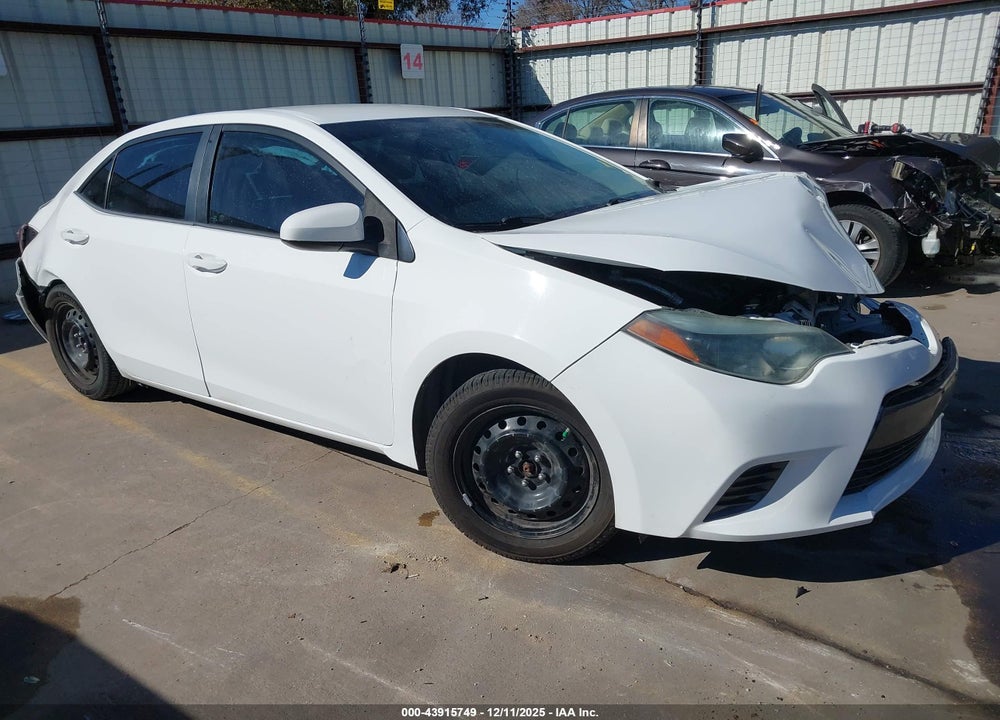 2016 TOYOTA COROLLA LE VIN: 2T1BURHE6GC574667