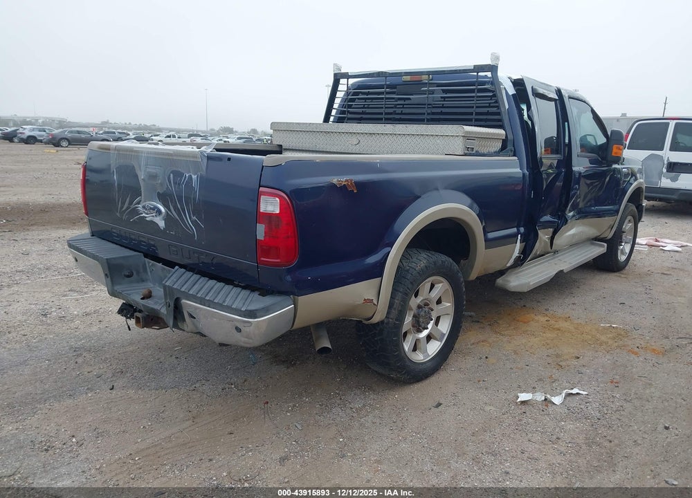 2008 FORD F-250 FX4/KING RANCH/LARIAT/XL/XLT VIN: 1FTSW21598EE23770