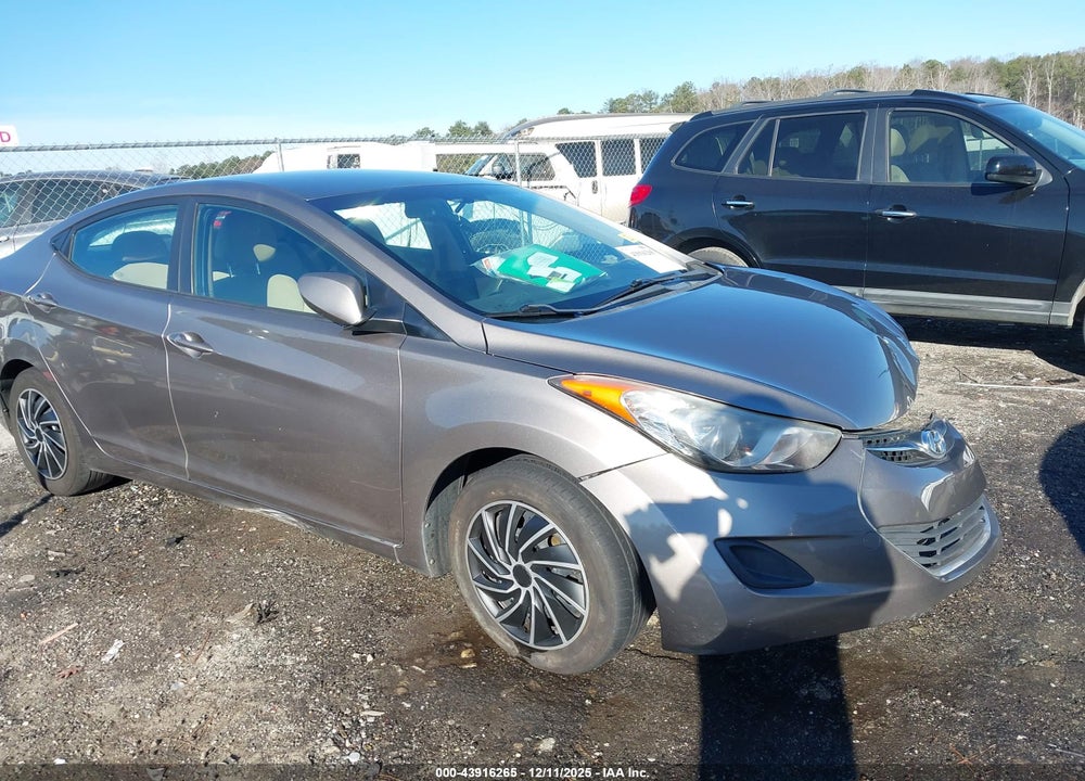 2012 HYUNDAI ELANTRA GLS VIN: 5NPDH4AE3CH070918