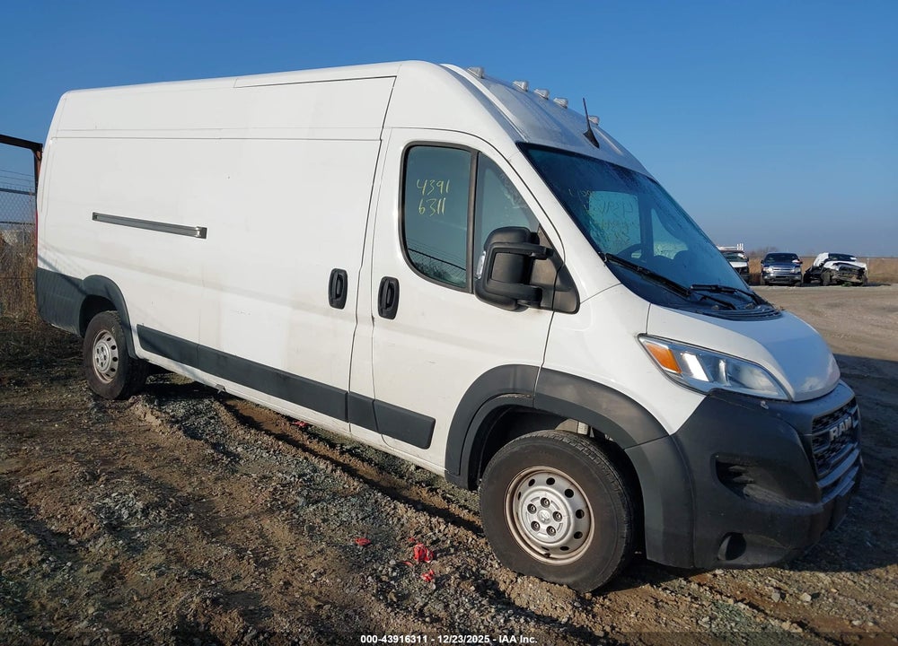 2023 RAM PROMASTER 3500 CARGO VAN HIGH ROOF 159 WB EXT VIN: 3C6MRVJG2PE506762