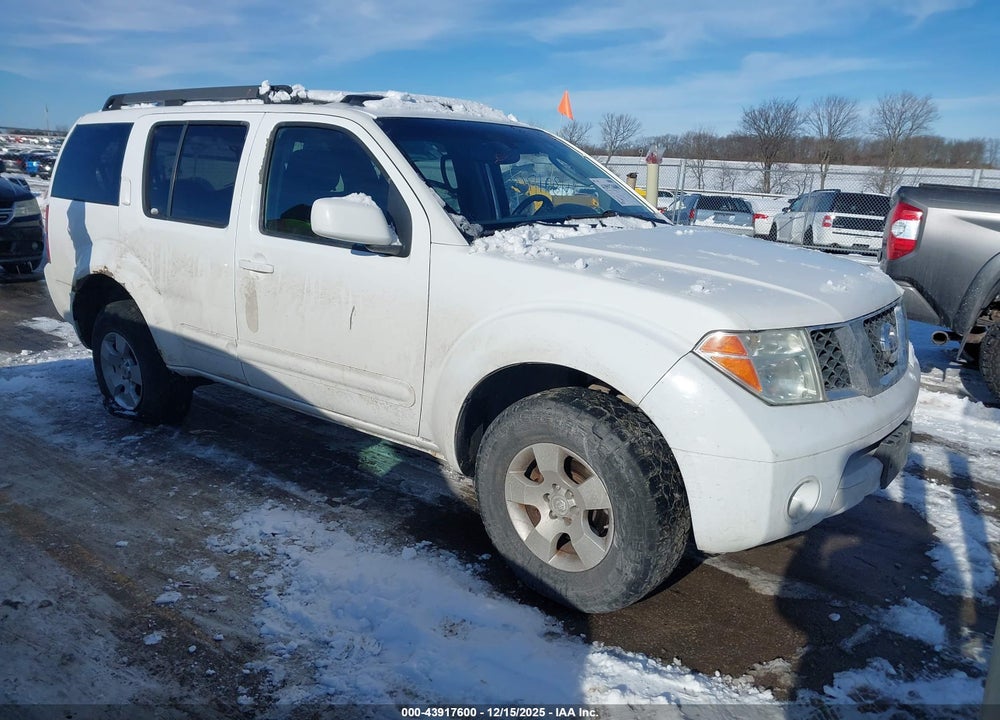 2005 NISSAN PATHFINDER SE VIN: 5N1AR18W95C755626