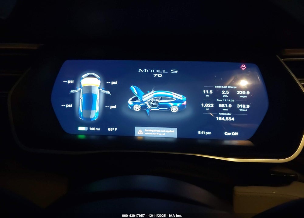 2016 TESLA MODEL S 60/70/75/85 VIN: 5YJSA1E12GF119760