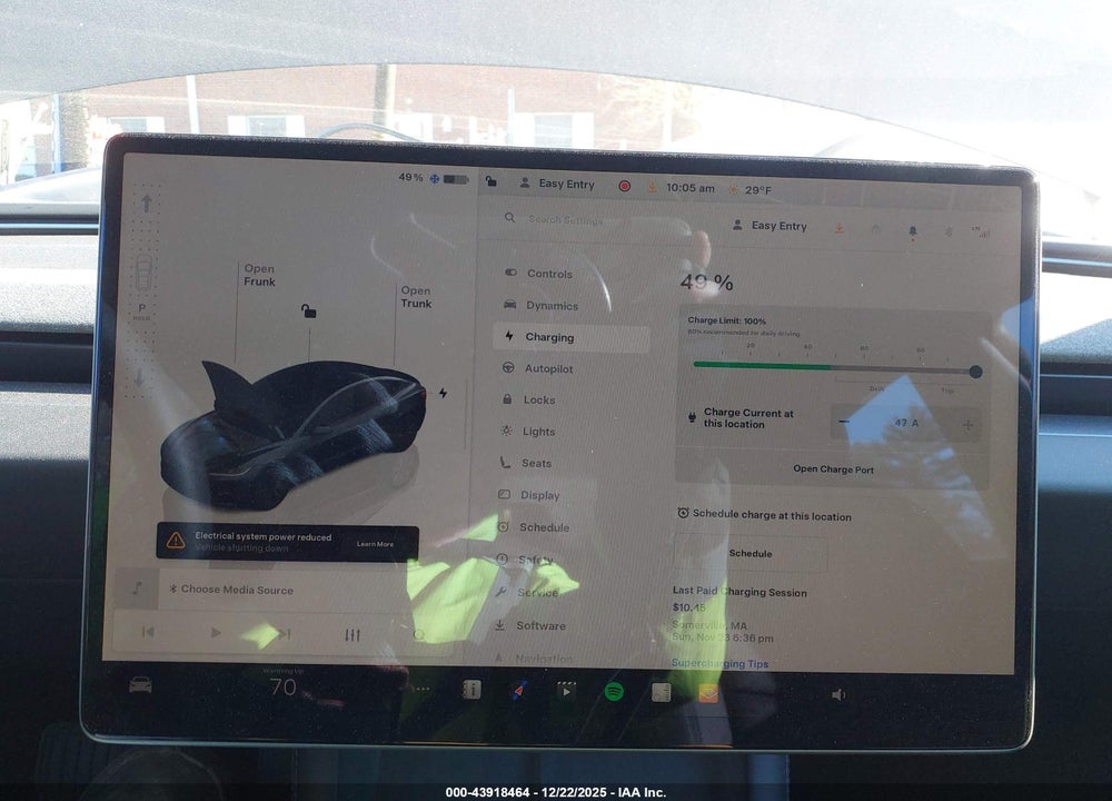 2025 TESLA MODEL 3 LONG RANGE ALL-WHEEL DRIVE VIN: 5YJ3E1EB6SF058293