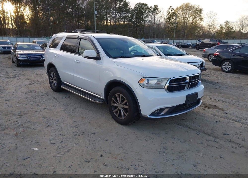 2016 DODGE DURANGO LIMITED VIN: 1C4RDJDG3GC484375