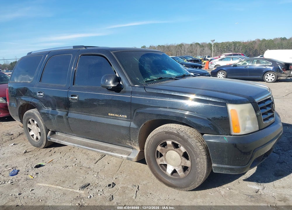 2002 CADILLAC ESCALADE STANDARD VIN: 1GYEC63T12R103586