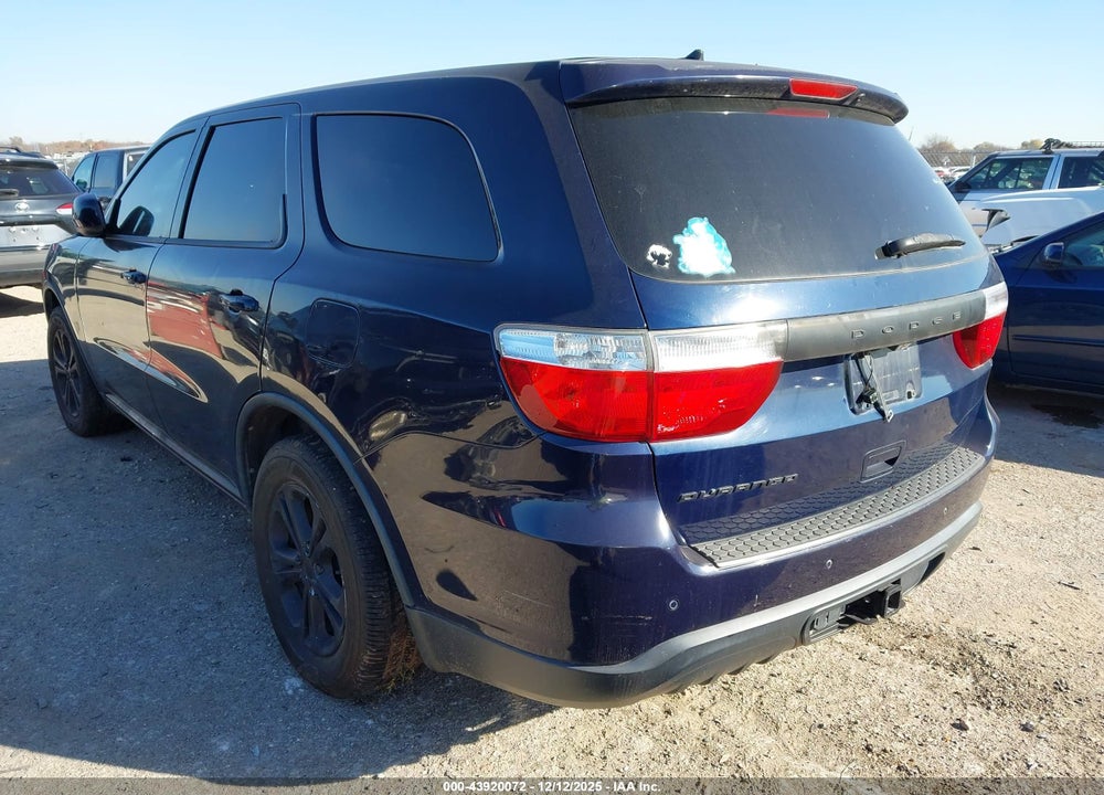 2013 DODGE DURANGO SXT VIN: 1C4RDHAG1DC500243