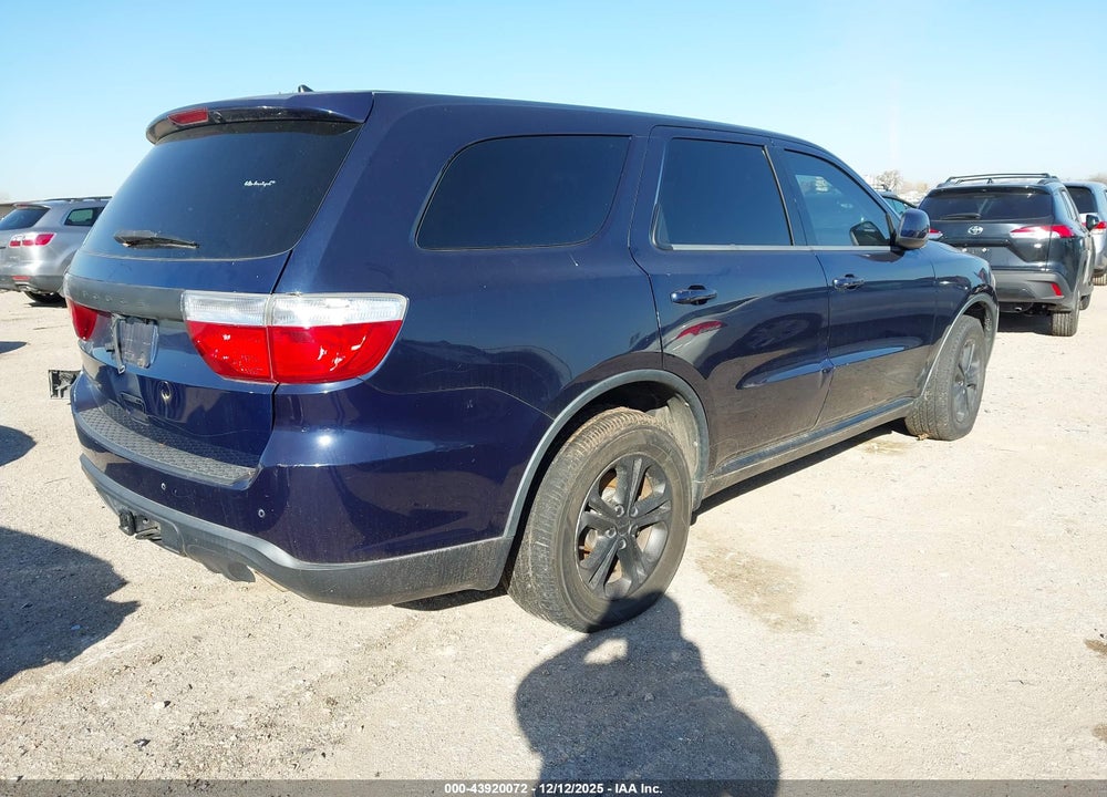 2013 DODGE DURANGO SXT VIN: 1C4RDHAG1DC500243