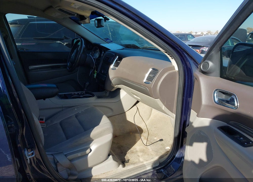 2013 DODGE DURANGO SXT VIN: 1C4RDHAG1DC500243