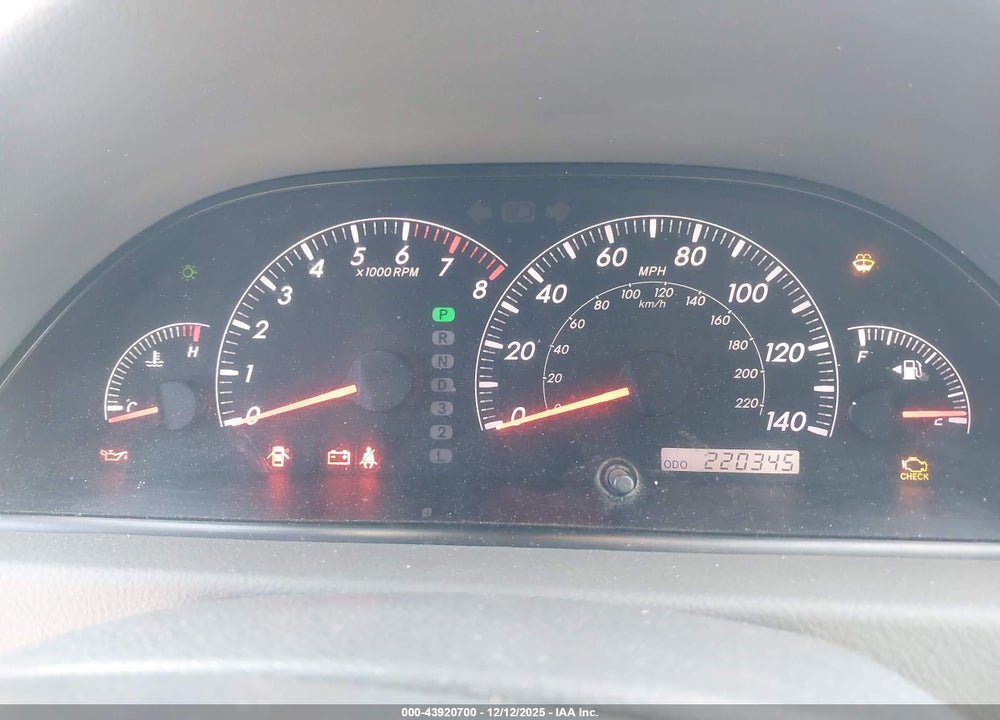 2005 TOYOTA CAMRY LE VIN: 4T1BE32K05U085363