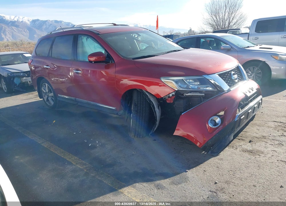 2015 NISSAN PATHFINDER PLATINUM VIN: 5N1AR2MM6FC638551