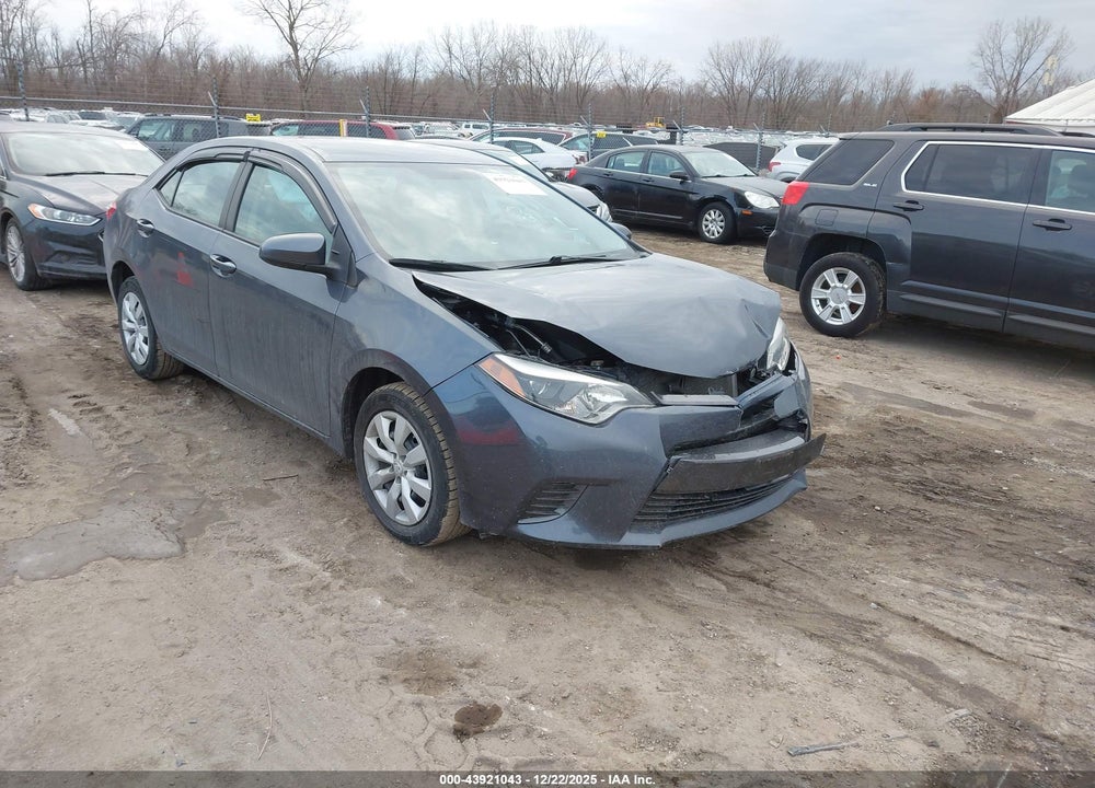 2015 TOYOTA COROLLA LE VIN: 5YFBURHE2FP215590
