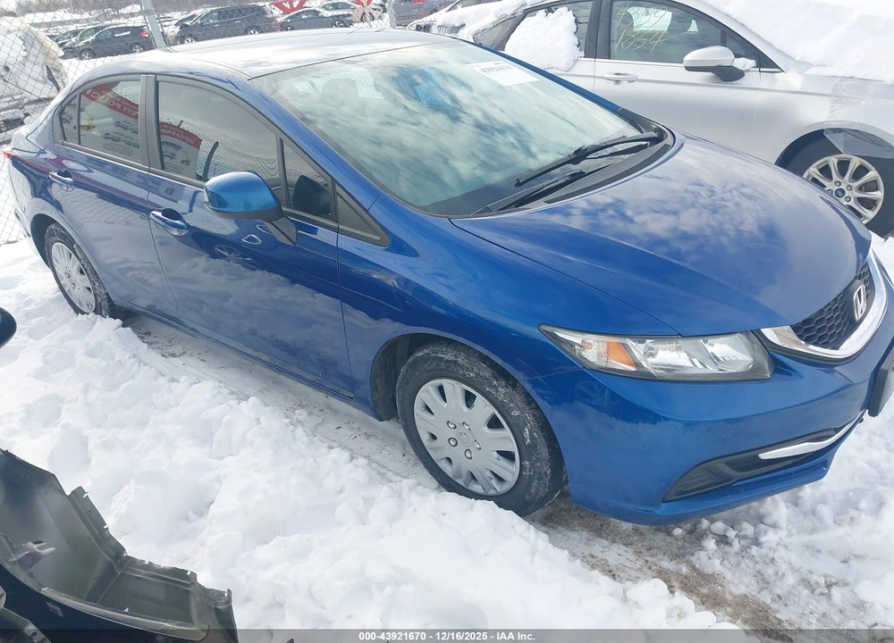 2013 HONDA CIVIC LX VIN: 19XFB2F54DE051792