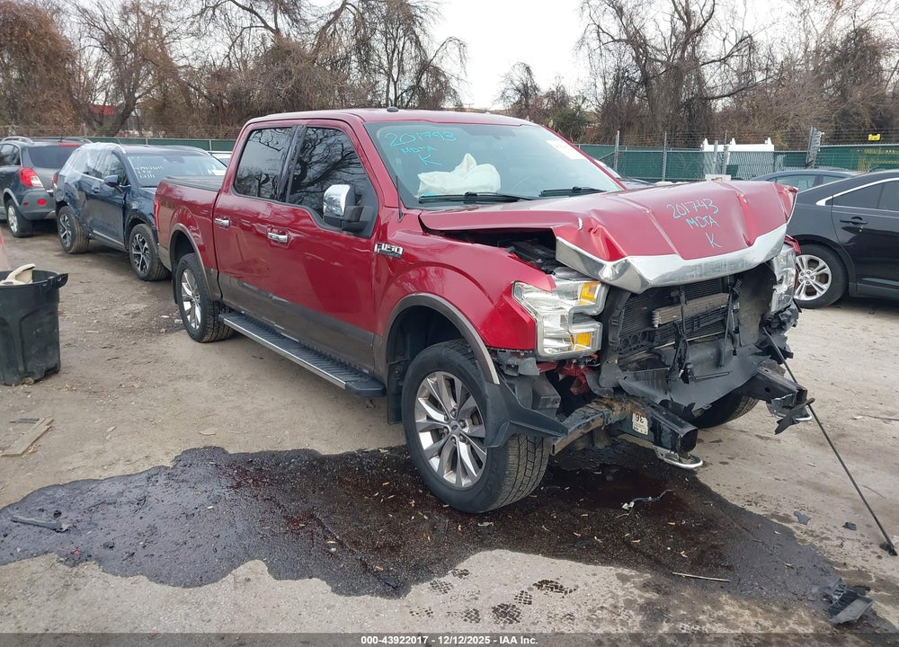 2016 FORD F-150 LARIAT VIN: 1FTEW1EF2GFB95534