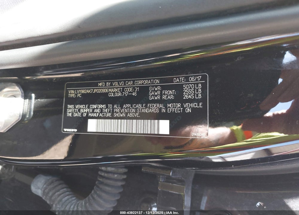 2018 VOLVO S90 T5 MOMENTUM VIN: LVY982AK7JP020906