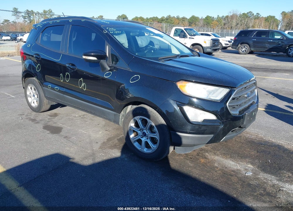 2018 FORD ECOSPORT SE VIN: MAJ3P1TE3JC158893