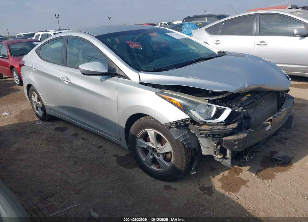 2015 HYUNDAI ELANTRA SE VIN: 5NPDH4AE7FH550318