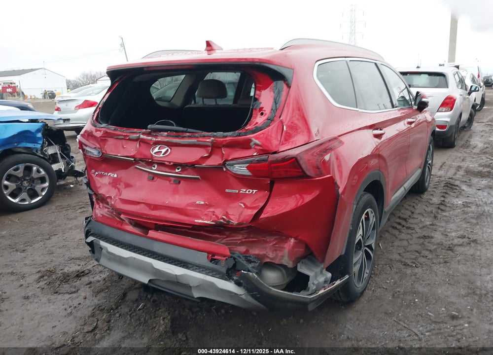 2020 HYUNDAI SANTA FE LIMITED 2.0T VIN: 5NMS5CAA2LH290068