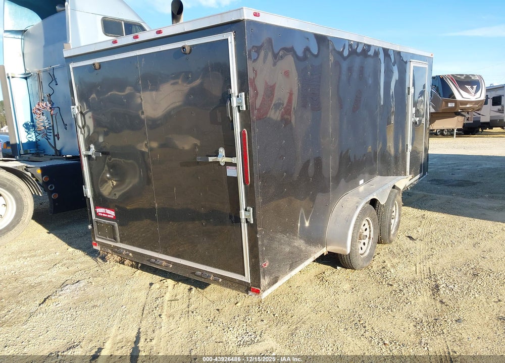 2021 EMPIRE ENCLOSED CARGO TRAILER/BALL TYPE PULL VIN: 7F81E1621MD011726