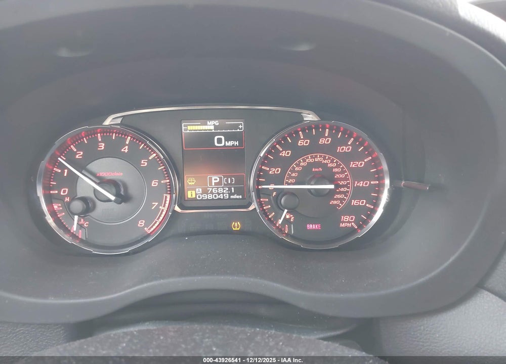 2015 SUBARU WRX PREMIUM VIN: JF1VA1D63F8811976