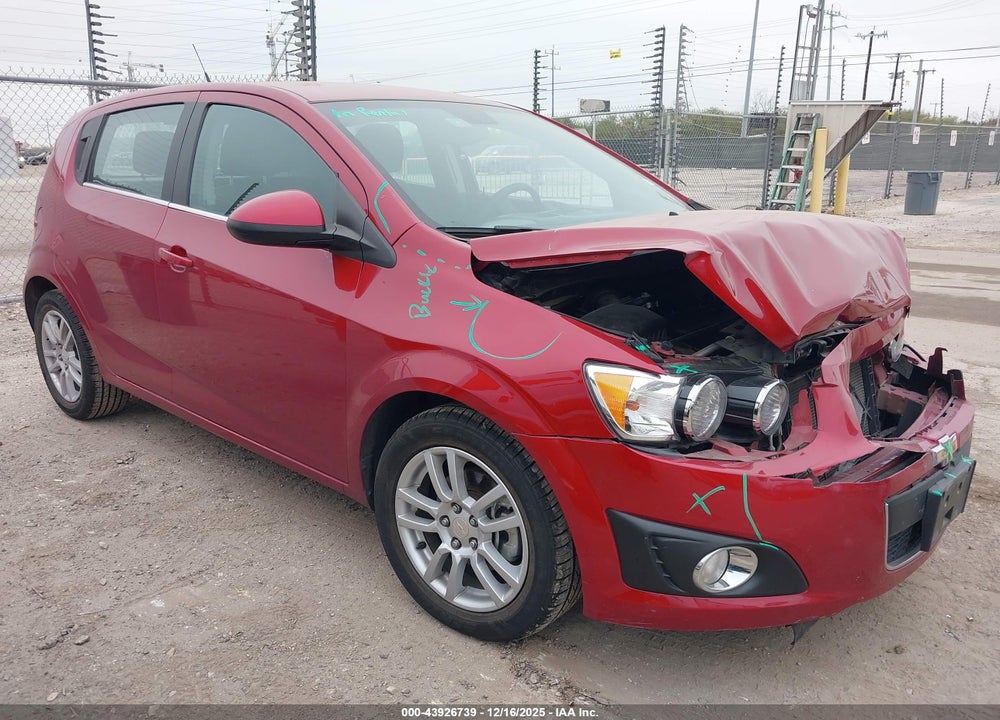 2012 CHEVROLET SONIC 2LT VIN: 1G1JC6SH0C4217670