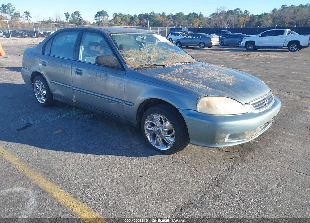 2000 HONDA CIVIC VALUE PACKAGE VIN: 2HGEJ6611YH512865