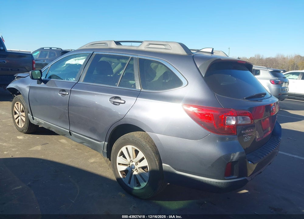 2017 SUBARU OUTBACK 2.5I PREMIUM VIN: 4S4BSADC4H3279309