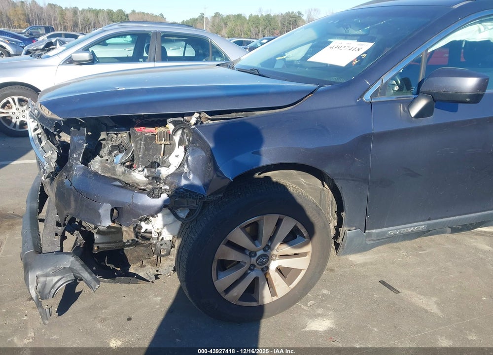2017 SUBARU OUTBACK 2.5I PREMIUM VIN: 4S4BSADC4H3279309