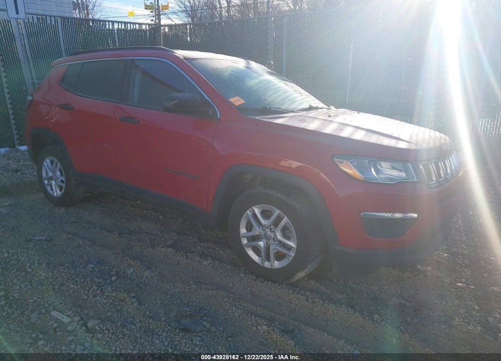 2019 JEEP COMPASS SPORT FWD VIN: 3C4NJCAB8KT636790