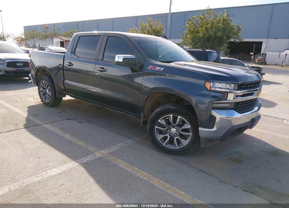 2021 CHEVROLET SILVERADO 1500 4WD  SHORT BED LT VIN: 1GCUYDET4MZ327393