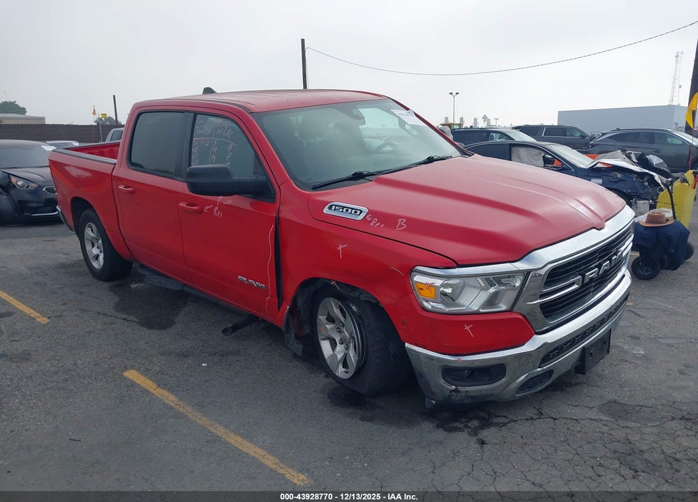 2021 RAM 1500 BIG HORN  4X2 5'7 BOX VIN: 1C6RREFGXMN544827