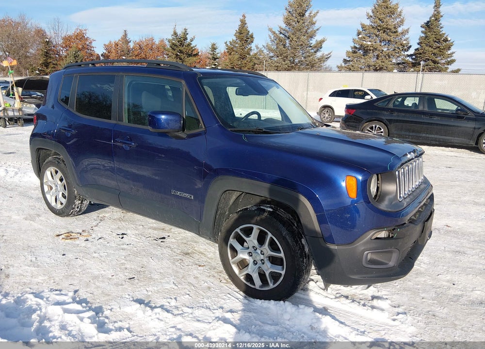 2016 JEEP RENEGADE LATITUDE VIN: ZACCJBBT0GPD85318